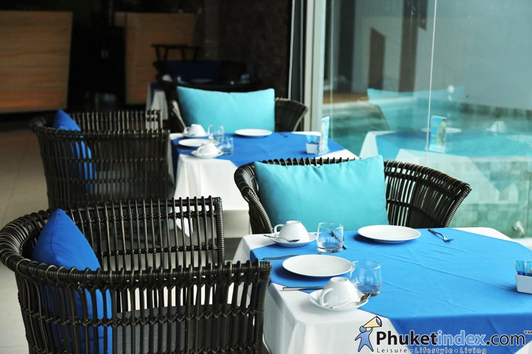 Afternoon tea set with ocean view at PANO
